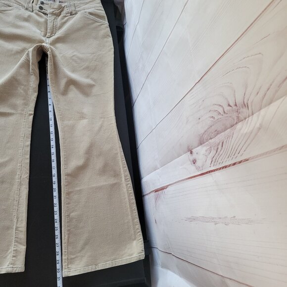 Y2K Hydraulic Jeans Corduroy Flare Khaki Pants Slacks, Women’s 11/12, Boho, Snap - Picture 14 of 14